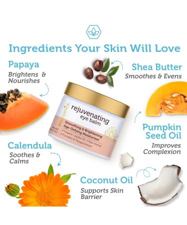 USDA Organic Eye Moisturizer Cream - Nourishing Under Eye Balm for Sensitive Skin - With Jojoba & Argan Oil for Puffiness & Fine Lines - Buy Online on GoSupps.com
