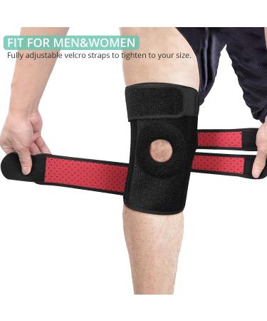 VINTEAM Adjustable Knee Brace Support for Men & Women - Compression Neoprene Universal Size 30-50cm | Top Quality Knee Strap for Pain Relief - Buy Online on GoSupps.com