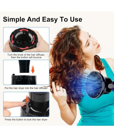 Universal Hair Diffuser for Curly & Wavy Hair | Adjustable Attachment for 1.57-2.7 Dryers - Buy Online on GoSupps.com