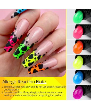 Ur Sugar Polygel Set Neon - 6 Color Nail Extension Gel Tubes | Green & Yellow Builder Gel for Perfect Nails | International Shipping Available - Buy Online on GoSupps.com