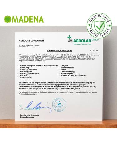 Madena Histavital - Advanced Nutrient Complex with Quercetin for Histamine Intolerance | 100 Buffered Vitamin C Capsules & 10 Micronutrients | International Shipping - Buy Online on GoSupps.com