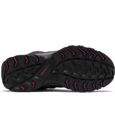 Columbia Women's Crestwood Mid Waterproof Wide Hiking Boot Shoe 7.5 - Graphite/Bright Plum - Buy Online on GoSupps.com