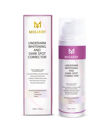 Dark Spot Corrector Cream for Face & Body by MESANDY, Underarm Cream with Instant Result for Armpit, Neck, Knees, Elbows and Inner Thigh