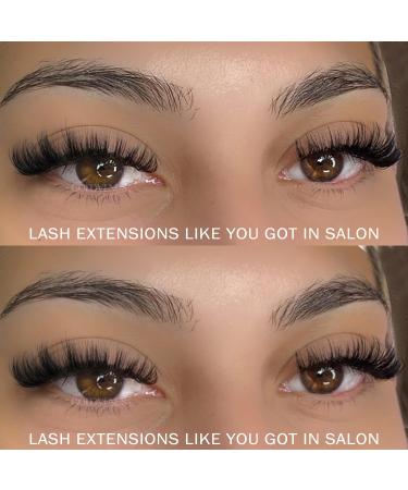 Eyelash Extension Kit Thick Lashes Individual Cluster DIY Lash Extension Kit for Beginner Russian D Curl Individual Eyelashes Kit with Cluster Lashes Glue Bond and Seal Eyelash Tweezers by Goddvenus I-lash cluster kit - Buy Online on GoSupps.com