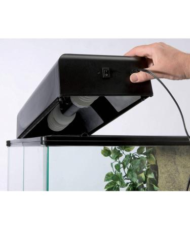 Exo Terra Compact Top - Small Terrarium Cover for 2 Lamps with Reflector (45x9x20cm E27) - Black | International Shipping - Buy Online on GoSupps.com