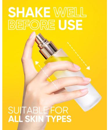 SKINTIFIC Radiance Booster Serum Spray Hydrating Face Mist with Bifida Ferment & Squalane + Dual-Chamber Fresh Vitamin C Brightening Serum for Face - Buy Online on GoSupps.com