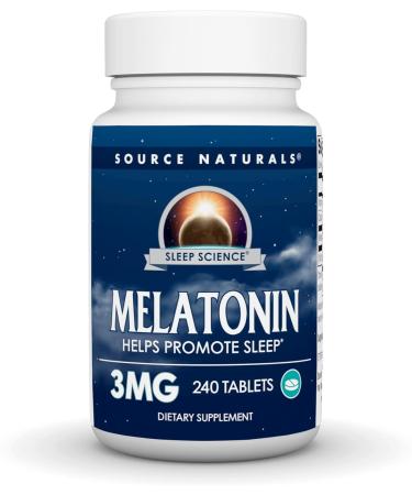 Source Naturals Melatonin 3 mg 240 Tablets - Buy Online on GoSupps.com