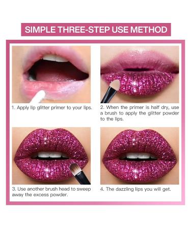 LOKFAR 4 Colors Glitter Lip Kit - Waterproof & Long Lasting Shiny Diamond and Metallic Lip Makeup Set - Buy Online on GoSupps.com