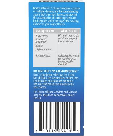 4 Best Contact Lens Solution for Gas Permeable Lenses - Boston Advance 1 Fl Oz - Buy Online on GoSupps.com