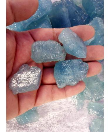 Natural Crystal Rough 1pc Rough Aquamarine Raw Stone Natural Crystal Reiki Gemstone Specimen - Buy Online on GoSupps.com