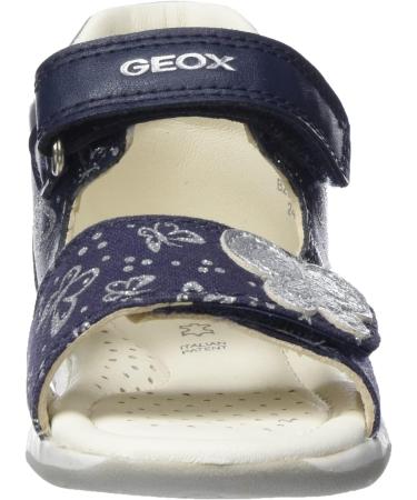 Geox Baby Girl's Sandal Tapuz First Steps - Navy Silver | Size 4.5 UK Child - Buy Online on GoSupps.com