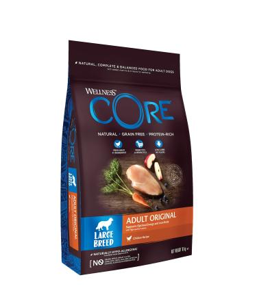 Wellness Core Large Breed Original, Natural and Grain-Free Dog Food for Large Dogs, Chicken, 10 kg