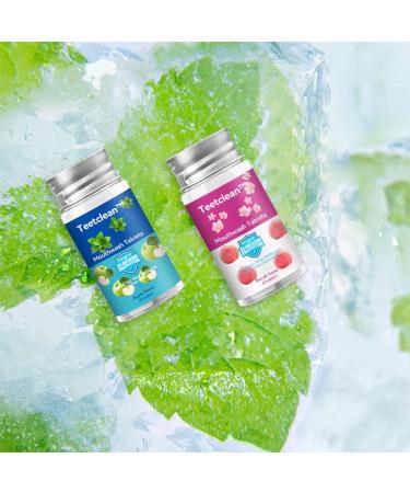 TeetClean Mouthwash Tablets - All Natural Probiotic Herbal Whitening & Restorative Peach Flavor - Buy Online on GoSupps.com
