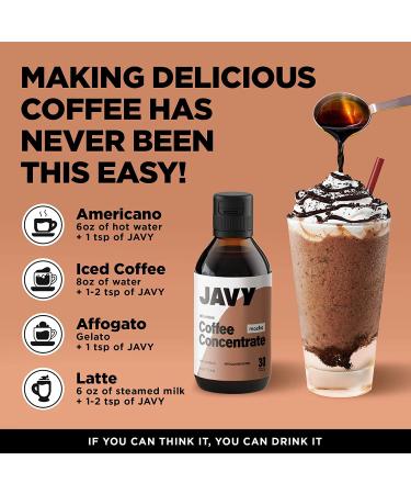 Javy Coffee Concentrate Bundle - Original + Mocha | Hot & Cold Brew Instant Coffee | 60X Caffeinated Shots - Medium Roast Arabica | Unsweetened & Sugar-Free | 2 Pack 12oz & 6oz - Buy Online on GoSupps.com