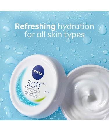 NIVEA Soft Moisturizing Creme 6.8oz - Pack of 4 | Hydrating Body Cream - Buy Online on GoSupps.com