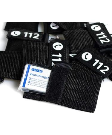 Beating Mask Key Trailer DIN 13154 - CPR Mask in Red or Black | Flexeo | Mouth to Mouth Ventilation Protection | First Aid Resuscitation Protection (24 Pieces Black) - Buy Online on GoSupps.com