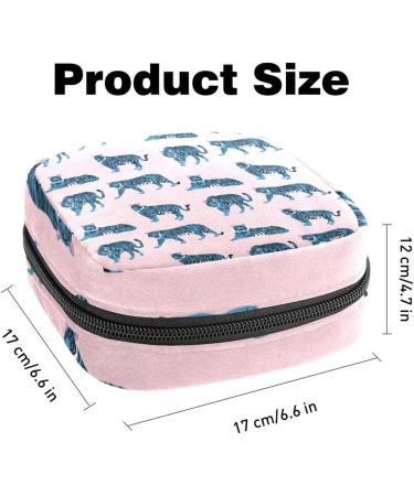 Tiger Pink Women's Binding-Storage Bag | Large Menstrual Cup Cylinder with Zipper & Periodic Insert Pocket | Multi-Colored Tampon Organizer for Girls & Women - Buy Online on GoSupps.com