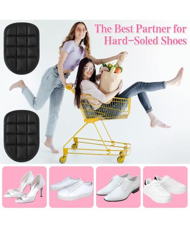 4 Pair Heel Cushions for Heel Pain Relief | Gel Heel Cups for Plantar Fasciitis & Heel Spurs | Insoles for Men & Women - Black - Buy Online on GoSupps.com
