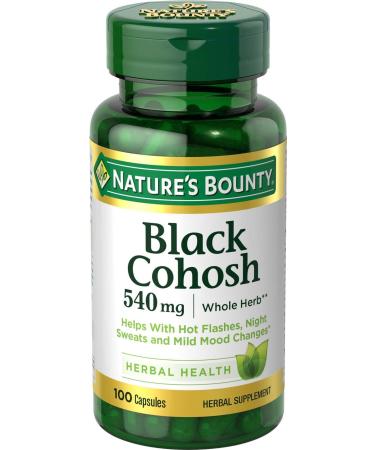 Nature's Bounty Black Cohosh 540 mg 100 Capsules