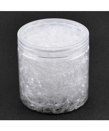 Dokpav 2000 Pieces Elastic Hair Ties - Mini Transparent Rubber Bands for Women & Girls | Perfect for Dreadlocks Braiding & Daily Hairstyles - Buy Online on GoSupps.com