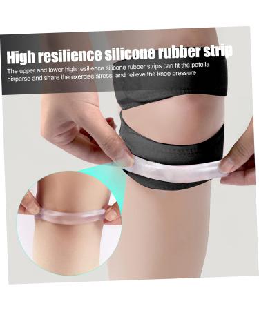 Patella Knee Brace - Portable Band for Knee Support Fitness & Cycling | Adjustable Black Knee Strap - 42x9x1CM - Buy Online on GoSupps.com