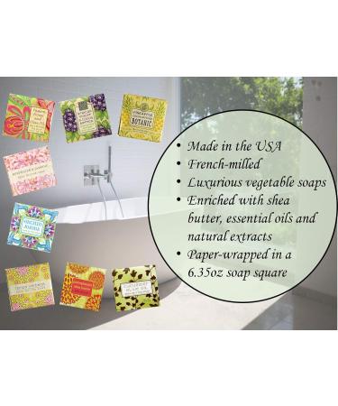 Greenwich Bay Spa Soap with Shea Butter, Cocoa Butter, Loofah, and Apricot Seed - 6.35 Ounce (3 Pack), Fresh Milk Scent - Paraben and Sulfate Free - Buy Online on GoSupps.com