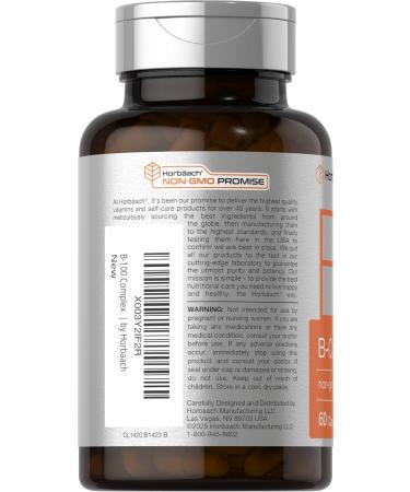 Horb ach B-100 Complex Vitamin | 60 Capsules | Non-GMO and Gluten Free Supplement - Buy Online on GoSupps.com