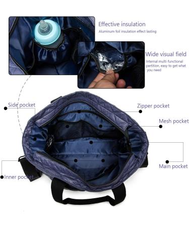 ROYAL FAIR Purple Nappy Changing Bag for Mom and Dad - Portable Maternity Diaper Bag with Pram Clips and Travel Tote Bag - Medium Size 40x28x12.8 CM - Buy Online on GoSupps.com