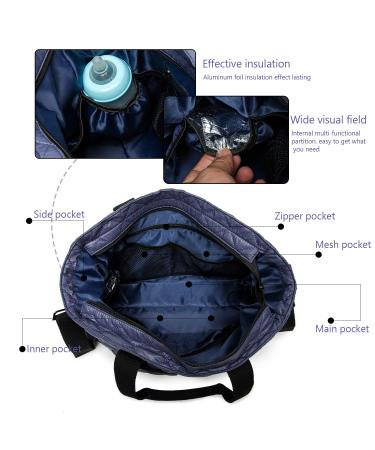 Royalfair Baby Diaper Pocket - Small Travel Messenger Bag with Insulating Bag & Hook (40x28x12.8 cm Violet) | Best International Shipping - Buy Online on GoSupps.com