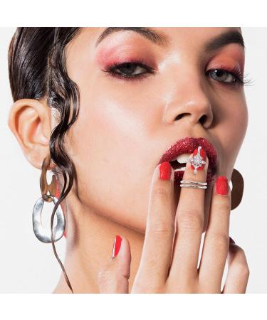 NICENEEDED Women Finger Nail Ring Fashionable Finger Nail Knuckle Rings Nail Cover Ring Fingernail Tip Rings Finger Nail Manicure Jewelry Nail Art Decorations Accessory for Daily Use - Buy Online on GoSupps.com
