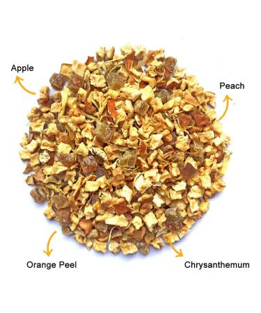 Buy Plant Peach Ice Cream Tea - Mixed Fruit Taste Non-GMO 70g Loose Sheet Perfect for Hot & Iced Brew - Buy Online on GoSupps.com