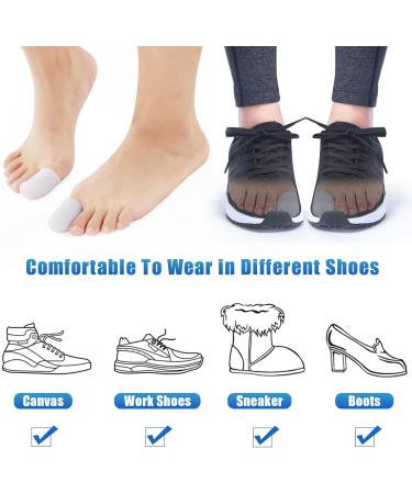Echify Toe Protectors - 12 Pcs Gel Toe Caps for Big Toe & Pinky - Silicone Toe Covers for Blister, Corn, Callus, Ingrown Toenail, Hammer Toe - Toe Sleeves for Comfort & Protection - Buy Online on GoSupps.com