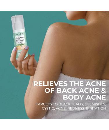 Tea Tree Oil Spray with 2% Salicylic Acid - Herbal Body Acne Treatment for Teens - Buy Online on GoSupps.com