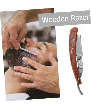 Buy Magiclulu Ergonomic 3-in-1 Razor Handle & Travel Scissors | Stainless Steel & Wooden Design for Men | Ideal for Shaving & Hijab Maintenance - Buy Online on GoSupps.com