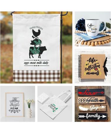 GAGA Self Adhesive Silk Screen Stencil Mesh Transfers - Butterfly Bees Pattern - Reusable Stencils for Wood, Fabric, Home Decor & Crafts - 8.5x11inches - Buy Online on GoSupps.com