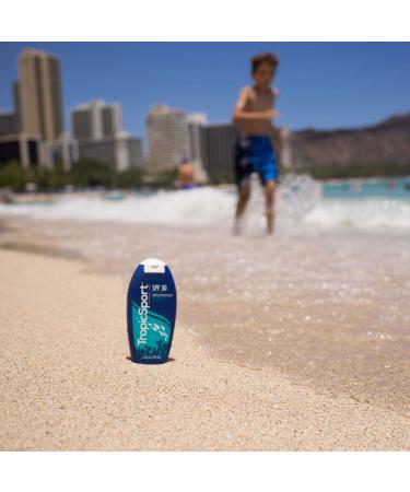 TropicSport Mineral Sunscreen Lotion SPF 30 6.5 oz - Reef Friendly, Water Resistant, Broad Spectrum, Natural & Organic - Kids & Family Friendly - Buy Online on GoSupps.com