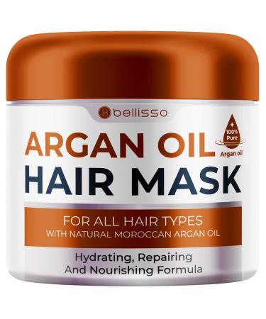 BELLISSO Moroccan Argan Oil Hair Mask - Deep Moisturizing Conditioner Treatment for Damaged Dry Hair - Hydrating Product  Split End Moisturizer - Buy Online on GoSupps.com