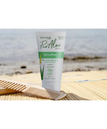 Ciel d'Azur Labs - Styling Gel - 73% Organic & Fair Trade Aloe Vera - Strong Hold Hydrates and Structures - Cosmos Organic Certified - 99% Natural Origin - 150 ml Tube - Buy Online on GoSupps.com