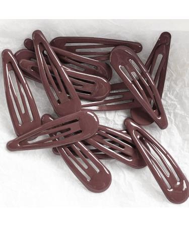 6Pcs 5CM Burgundy Snap Hair Clips - School Colours Hair Accessories for Girls & Women - Buy Online on GoSupps.com