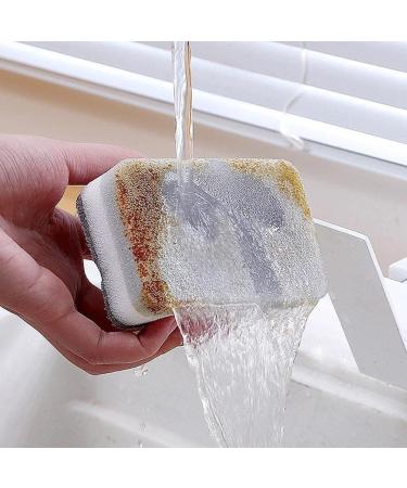 10PCS Gray Double-Sided Cleaning Sponge Household Cleaning Supplies Scouring Pad Restaurant Dropshipping Scrub Cloth - Buy Online on GoSupps.com