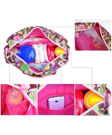 Kamay's Waterproof Mummy Diaper Bag with Changing Mat - Red Daisy - Buy Online on GoSupps.com