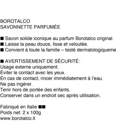 G n rique Borotalco Vintage Solid Soap Retro Italian Baby Soap with Talc Scent for Soft Skin 2x100g - Buy Online on GoSupps.com