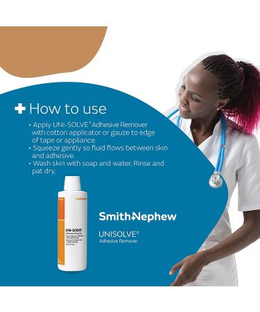 Smith & Nephew UNI-SOLVE Adhesive Remover 8-Ounce Bottle for Medical Tape & Adhesive Appliances - Buy Online on GoSupps.com