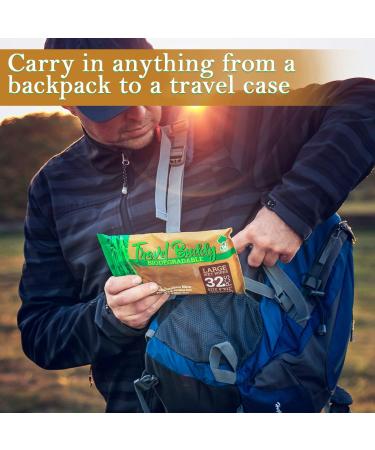 Travel Buddy Biodegradable Wet Bum Eco-Friendly Gym & Camping Essential | Perfect for Sports Hiking Festivals & Tents - Buy Online on GoSupps.com