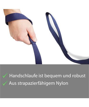 Guide for Horses - 2.10m Safe Leading with Iron Chain & Nylon Handle - Ideal for Stallions Dogs Ponies & Donkeys (Dark Blue) - Buy Online on GoSupps.com