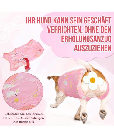 Slowton Soft & Breathable Anti-Wound Licking Suit for Dogs | Post-Op Recovery Zippered E-Collar Alternative - XXL Pink - Buy Online on GoSupps.com