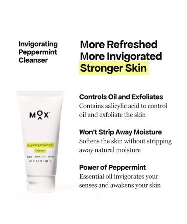 Mox Skincare Starter Set | Daily Face Care - Mint Exfoliating Cleanser & Nutrient Hydrating Serum | Anti-Aging Solution for Fine Lines & Wrinkles - Shop Internationally - Buy Online on GoSupps.com