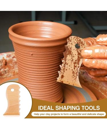 7-Piece Pottery Foot Shaper & Trimming Tools Bundle - Beech Wood Construction for Ceramics & Clay Molding - Buy Online on GoSupps.com
