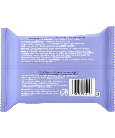 Neutrogena Makeup Removing Cleansing Wipes Night Calming - 19 x 18.5 cm - Pack of 2 - 25 Count - Buy Online on GoSupps.com