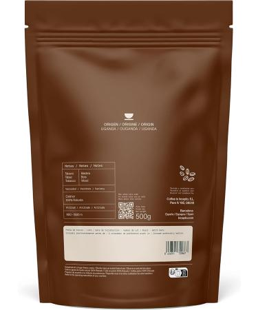 Incapto Dark Roast Coffee Beans - High Caffeine | Uganda Origin | 100% Robusta | Dark and Artisanal Roast | Bujanga Estate Victoria Lake | Very Strong Espresso | 500g Pack - Buy Online on GoSupps.com